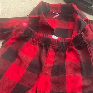 Red and Black Buffalo Plaid Pajama Set